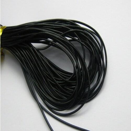 50 Meter Black 1mm Solid Rubber Plastic Jewelry Cord String for Pendants