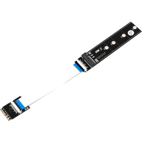 SP NGFF M.2 Key M to Key A+E Extension Cable NGFF Key M to A+E Adapter Card for Laptop SSD Adapter Accessories