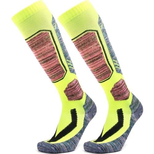 Adults Skiing Sport Socks Long Skiing Socks Sports Thermal Cotton Snowboard Socks High Performance Winter Sports Socks