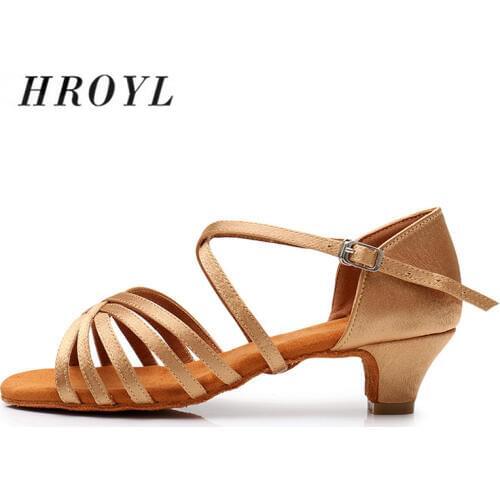 Free Shipping Ballroom Girl Dance Shoes children Low Heel Ladies Women Latin Dance Shoes Women Professional Dancing Shoes 17-26