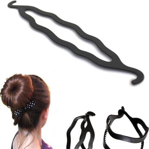 1PC Women Girls Magic Hair Twist Styling Clip Stick Bun Maker Braid Tool T008