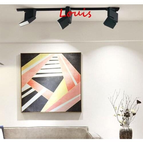 1pcs Adjustable Dimmable LED Track Lighting 6W 12W LED Rail Lamps AC85-265V LED Recessed Ceiling Lamps for Home Shop Stores