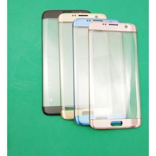 10Pcs For G935 Original / high copy quality front glass For sm s7 edge cracked glass repair lcd touch screen refurbishing