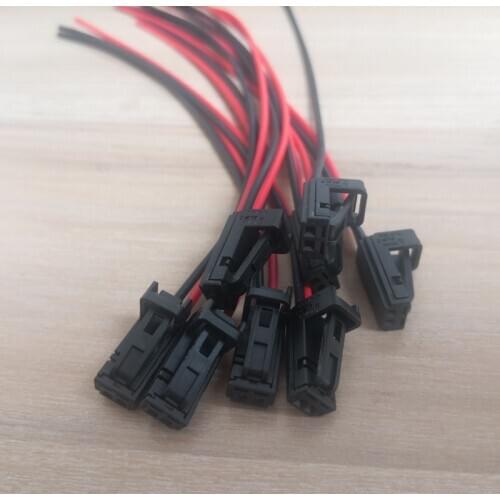 2 Pin Female Door Lamp Socket Interior LED Light Plug Speaker Connector Wire Cable Harness For Audi VW Skoda 4B0 971 832