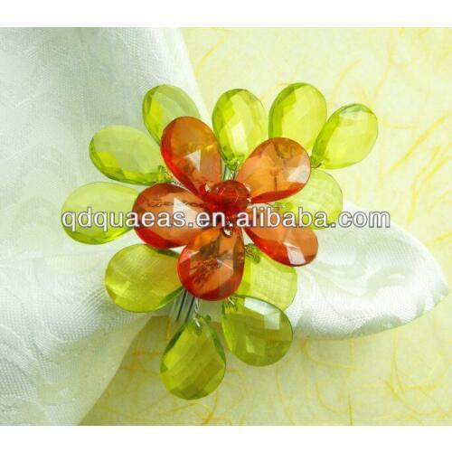 Acrylic napkin holder wedding party decoration napkin ring