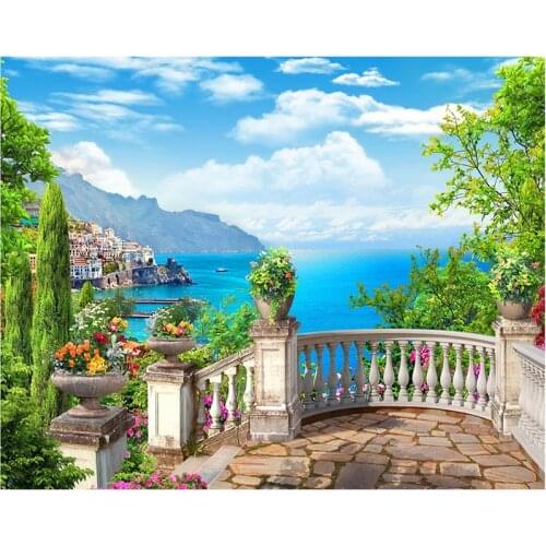 Diamond Embroidery Spring Landscape Diamond Painting Needlework Diy Full Round Drill Rhinestone Mosaic Picture LK1