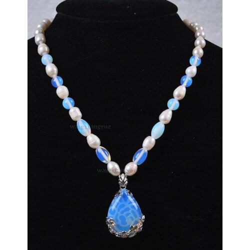 Free shipping Genuine White Akoya Cultured Pearl/Sri Lanka Moonstone pendant(28x35mm)necklace Noble style Natural Fine