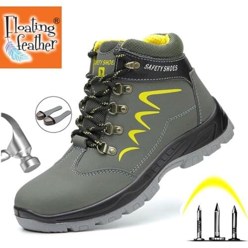 2021 Safety Work Boots For Men Winter Security Ankle Shoes Anti-smashing Steel Toe Cap Boots Men Construction Work Boots
