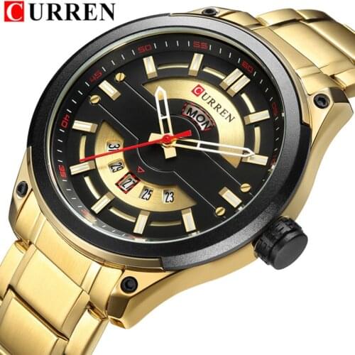 Relogio Masculino CURREN Mens Watches Luxury Top Brand Mens Fashion Casual Steel Watch Military Quartz Wristwatch Reloj Hombres
