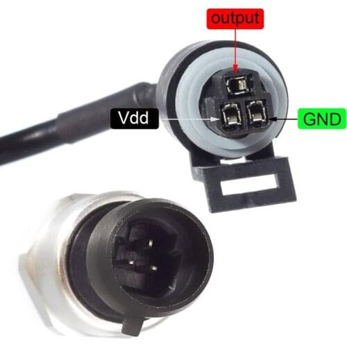 Pressure Transducer Sender Sensor Compatible with Oil Fuel Air Water 1/8" NPT T5UC