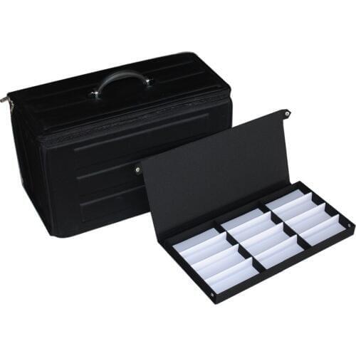Eyeglass salesman ophthalmic frame and sunglass sample bag suitcase brief case storage show box