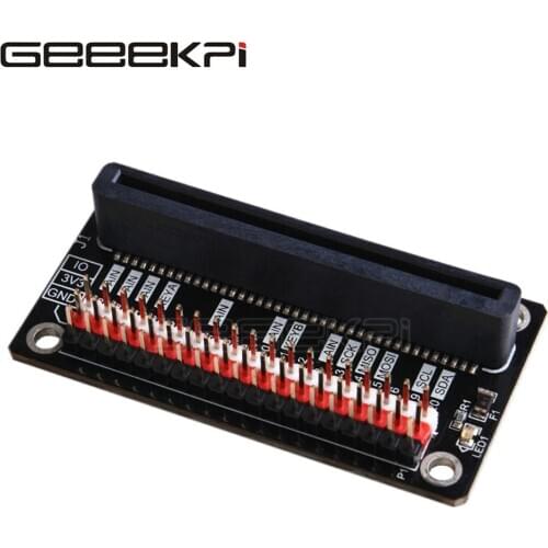 GeeekPi MicroBit Basic Extension Expension Breakout Board Vertical / Horizontal Version for Raspberry Pi 3B+ (Plus)/3B/2 Model B