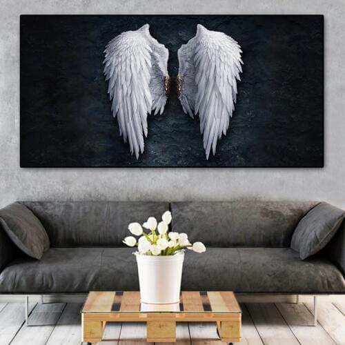 Angel Wings Vintage Wall Posters And Prints Black And White Wall Art Canvas Paintings Wings Art Wall Picture For Living Room