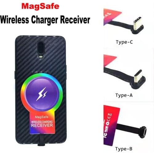 10W Magnetic Fast Wireless Charger Receiver, qi Wireless Charging Adapter for Samsung/Xiaomi/LG/Google/Huawei, etc non-qi phones