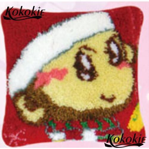 Cartoon monkey 3d carpet handicraft needlework sets Latch hook rug kits cross stitch kits cushion handmade embriodered mats