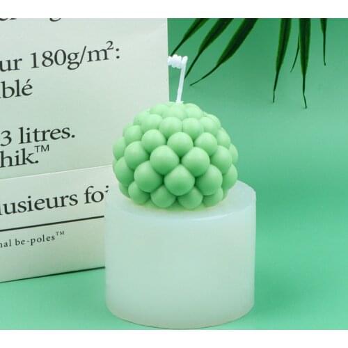 New Silicone Candle Mold 3D Round Bubble Ball Candle Mold Spherical Candle Mold DIY Handmade Mold Candle Silicone Mold Soap Mold