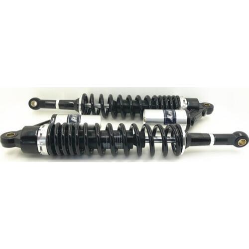 New 420mm 430mm 440mm Motorcycle 8mm Spring Shock Absorber for Honda Suzuki Yamaha Kawasaki ATV Black + white