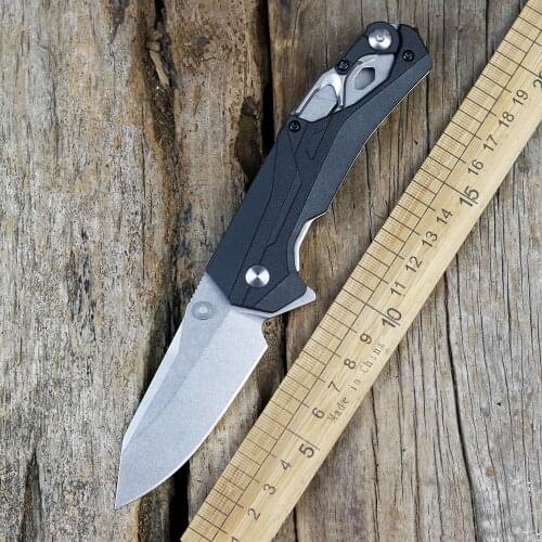 Brand new OEM folding knife D2 blade glass fiber portable pocket kitchen knife camping hunting survival fruit knife EDC tool