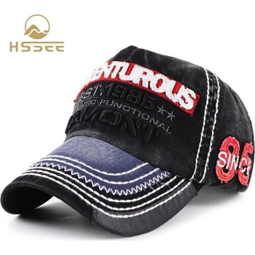 HSSEE official authentic baseball cap quality cotton mens hat fashion letter embroidery unisex fishing cap sports accessories