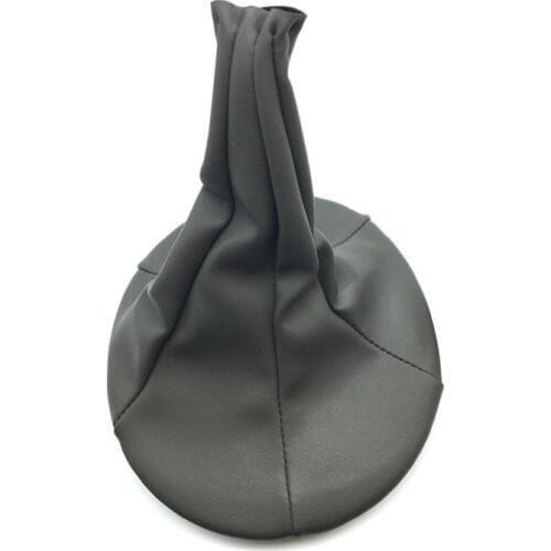 Car Gear Shift Knob Leather Boot Gaitor For FIAT PANDA 2003 - 2012 Fiat 500 500C 2007-2013