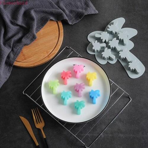 Fondant Tools Palm Tree Ice Tray Coconut Tree Cake Silicone Mold Chocolate Candy Mold DIY Fondant Tools Handmade Soap Mold
