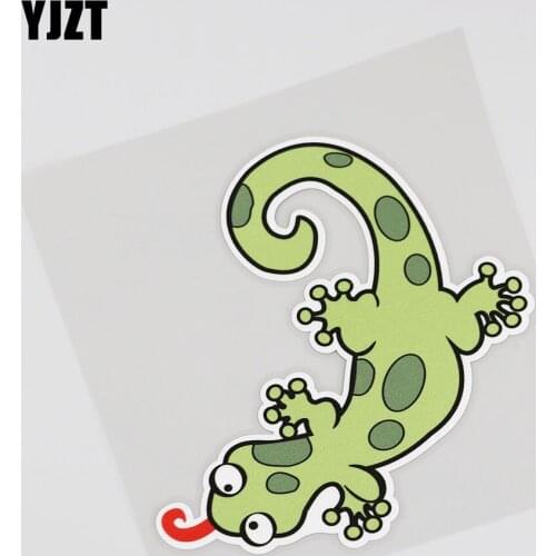 YJZT 13.3CMX13.3CM Personality Cartoon A lizard Stickers Animal Car Sticker 13B-0048