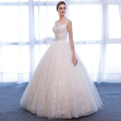 336 wedding dress long sleeve robe mariage civil vestido de novia vintage cheap bridal gown ball gown wedding bridal dress