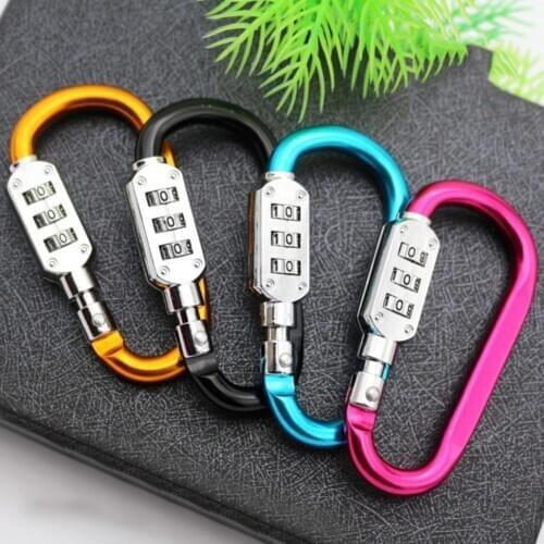 1 Pc 3Digit Climbing Travel Padlock Suitcase Bag Code Combination Security Lock