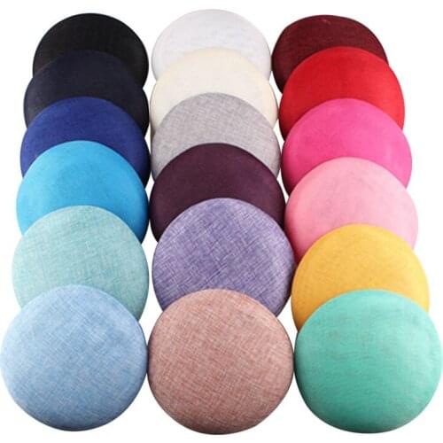 12PCS/LOT 15CM imitation sinamay fascinator base party hats DIY hair accessories cocktail headwear bridal hats wedding millinery