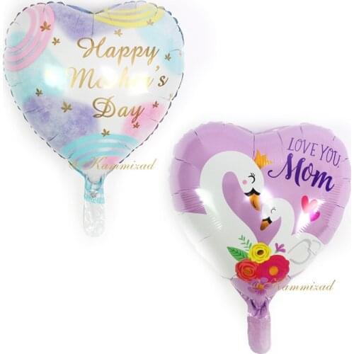 18inch swan mothers day heart Foil Balloon woman day surprise gift Inflatable Balloons decoration Party baby shower globos