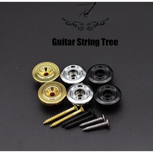 2pcs Electric Guitar String Trees String Trees Guitar Retainer with Mounting Screws for Bass Guitar Parts Replacement
