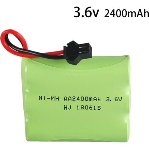 3.6v battery 2400mah ni-mh bateria 3.6v nimh battery pilas recargables 3.6v pack aa size ni mh for rc car toy tools model