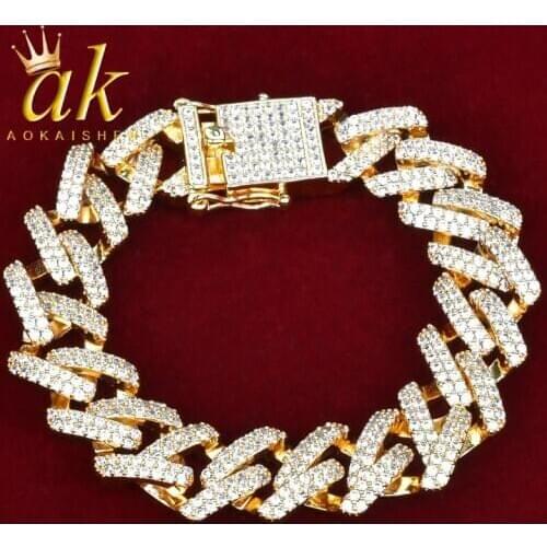 Aokaishen Gold Bracelets For Men