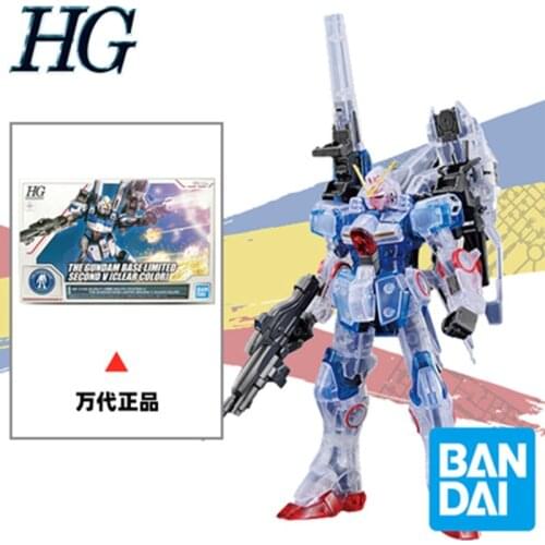 Bandai Odaiba Limited Gundam Base HG 1/144 Color Transparent Version V2 Assembled Model Toy