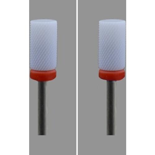 White Ceramic Nail Drill Bit-4Pcs/Lot - Small Barrel Bit - (0093.060)
