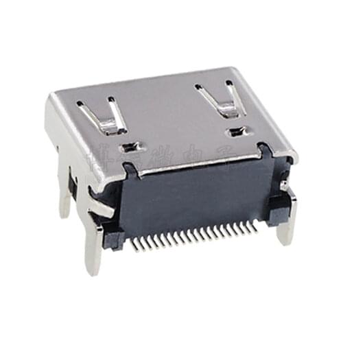 Free shipping 50PCS SMD HDMI Female Jack connector 19PIN 180 Degrees 19P A Type