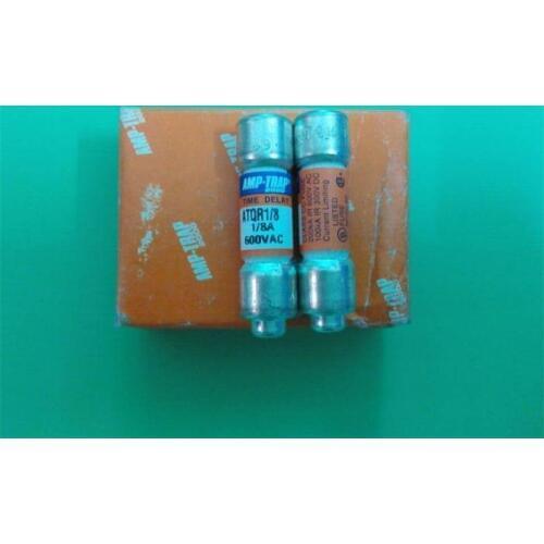 Free shipping 5pcs ATQR 1/8 AMP TRAP 10X38 faray ceramic fuse 0.125A delay