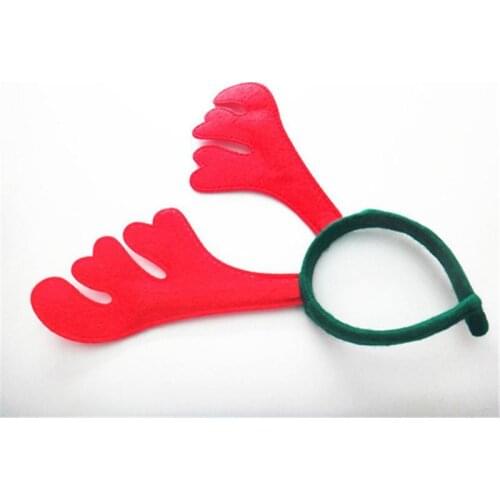 DHL Free Christmas decorations present fashion DIY Party Red Christmas antlers hair bands ornaments gifts party favor
