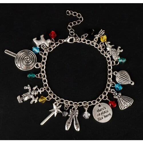 Steampunk Jewelry Female Chain Bangles Wristbands A fairy tale The Wizard of OZ Bracelets for Women