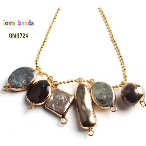 Natural Black Freshwater Pearls Loose Irregular Round Ball Pearl Beads for Jewelry Making Diy Pearl Necklace Bracelet