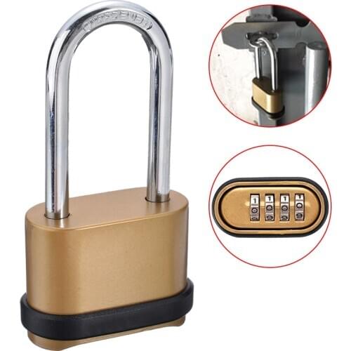 1 pcs Zinc Alloy Four-digit Number Combination Padlock Combination Lock Password Drawer Cabinet Door Lock Hardware