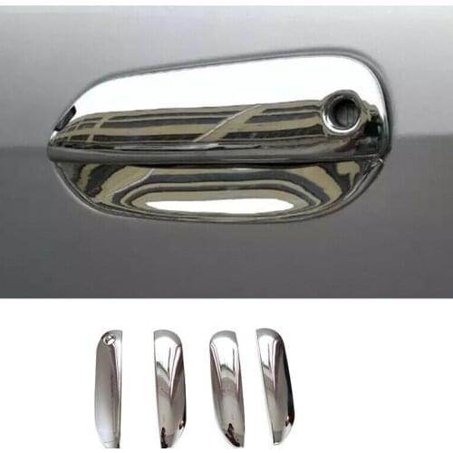 For Honda Fit Jazz 2008-2013 ABS Bright Chrome Outside Door Handle Cover Trim 4X