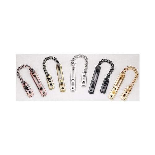 Stainless steel security anti-theft door chain lock chain door latch gold bronze silver black door lock