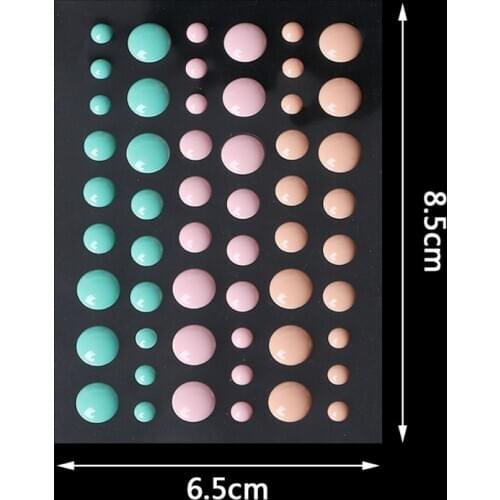 Enamel Dot Self Adhesive Embellishment for Cardmaking and Craft Scrapbook DIY 50JD
