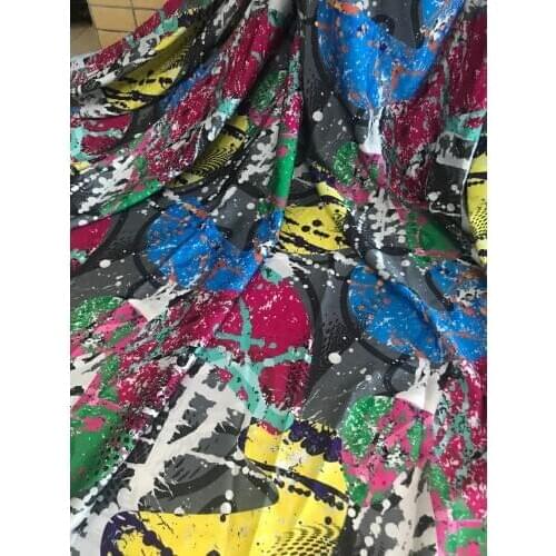 French Net Lace Fabric SYJ-666826 Latest african guipure lace fabric nigerian tulle lace fabric