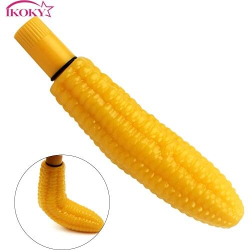 IKOKY Corn Vibrator Real Dildo Feeling G-spot Stimulation Massager Sex Toys for Woman Adult Product Erotic Strong Vibration