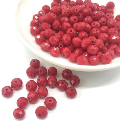 Wholesale 4*6mm/6*8mm Circular Austria faceted Crystal Glass Beads Loose Spacer Round Beads for Jewelry Making #28