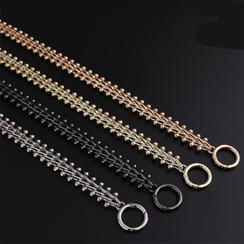 Metal Bag Chains Women Bags Parts Long Purse Chains Handbag Wrist Straps High Quality Bags Accessories Replacement DIY Straps