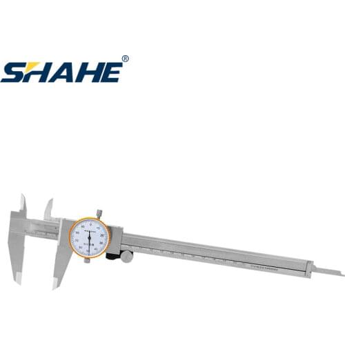 200 mm 0.01 mm Metric Gauge Double Shock-proof Dial Vernier Caliper Stainless Steel Precision Dial Calipers Measuring Tools