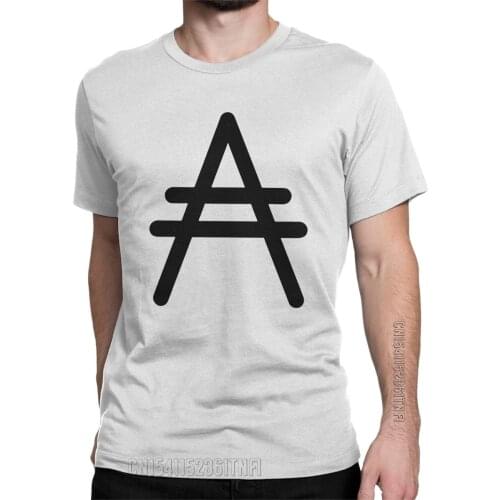 Men T-Shirts Cardano ADA Cryptocurrency Funny Cotton Tee Shirt Classic Bitcoin Geometric Logo T Shirts Crew Neck Clothing
